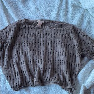 Cropped sweater.